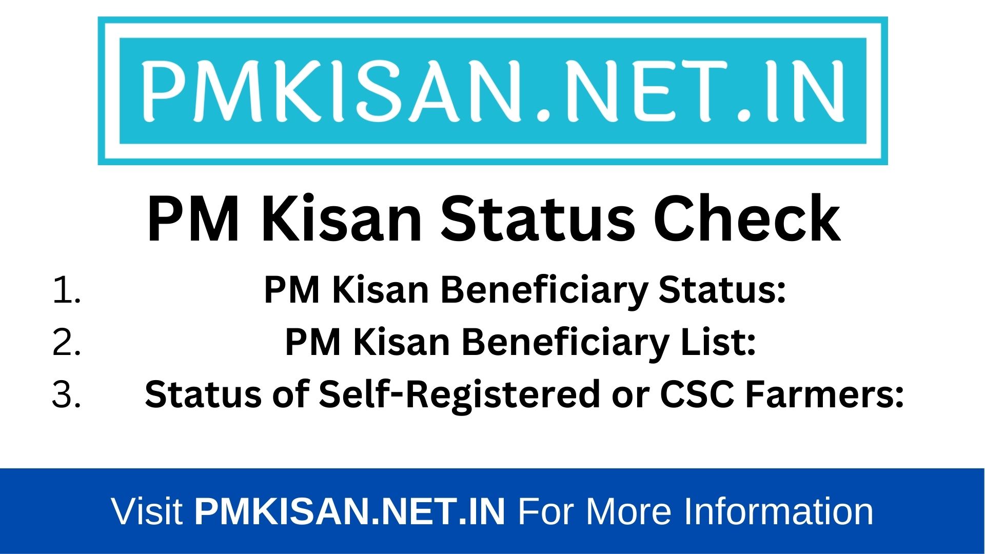 PM Kisan Status Check 2024 Beneficiary Status List